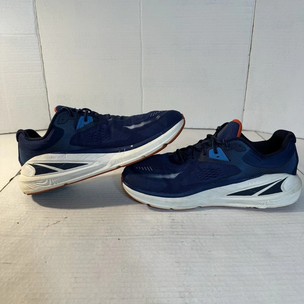 Altra Paradigm 6 Mens 12 Running Shoes Blue White ALOA5471424‎ Fast Shipping